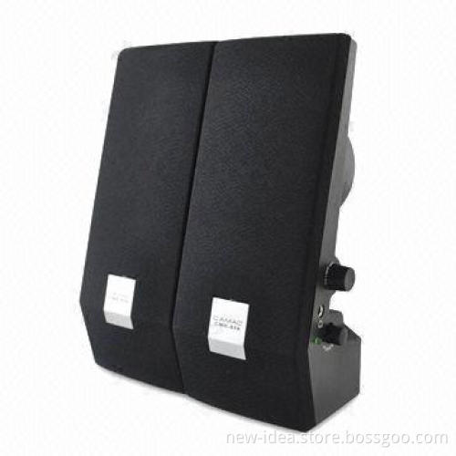 USB Stereo for Apple's iPhone, with Cloth in Surface and Loudspeaker, Comes in Black